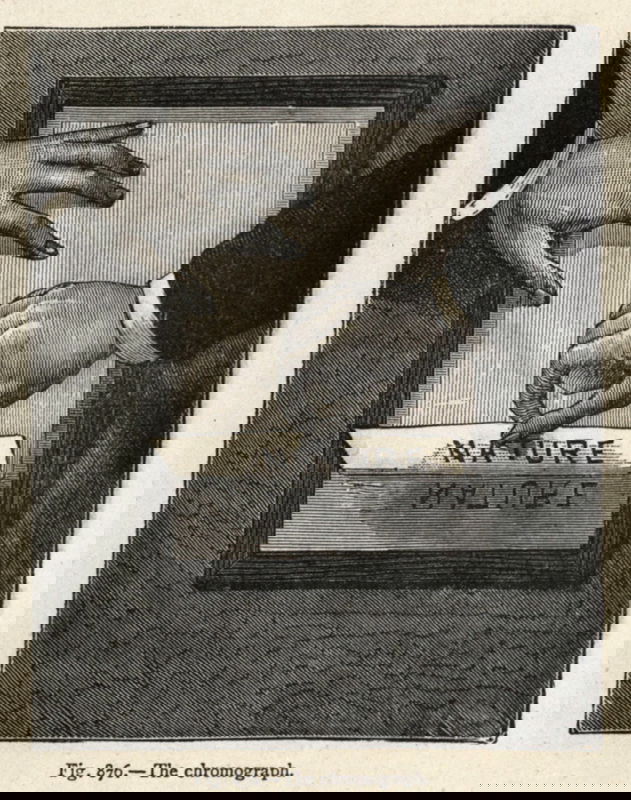 The Chromograph, from Scientific Amusements, translated from the French of Gaston Tissandier, 1883 via the Public Domain Image Archive